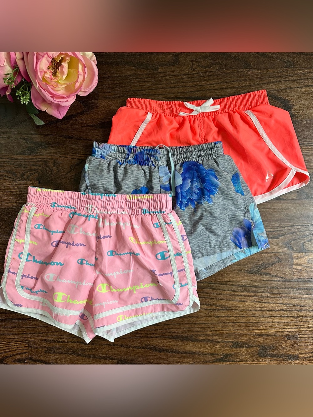 Bundle of girls athletic shorts, size 10-12